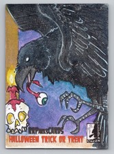 Halloween Trick Or Treat Kicksterter. Jenni Gregory Sketch Card. RRParks Cards picture