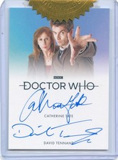RARE VHTF Doctor Who S5-7 Dual Autograph Card David Tennant and Catherine Tate picture