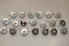 Lot 20 VTG Metallic Replacement LARGE Caps Christmas Ornaments Shiny Brite USA picture