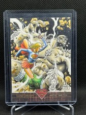 2013 Superman: The Legend Artist Proof Sketch Card Eman Casallos Supergirl AP picture