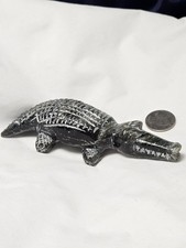 NATIVE AMERICAN - ZUNI Indian HUGE alligator fetish - FRED BOWANNIE picture