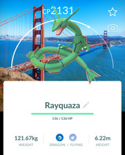 🧑‍🚀 Rayquaza San Francisco Background ⚡ Pokémon GO Registered Trade 🔄 picture