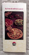 Vintage 1996 Pizza Hut Menu Book Its Lunch Buffet Stuffed Crust Pizza Head 1990s picture