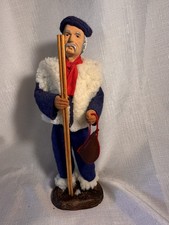 VTG French Santon de Provence Terracotta Shepherd Figurine 10” La Santonnerie picture