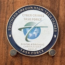 Southern Oregon Cyber Crimes Task Force Law Enforcement Challenge Coin W#21 picture