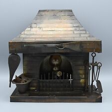 Enesco Imports 3D Metal Wall Hanging Art Sculpture Fireplace Hearth Vintage 1974 picture