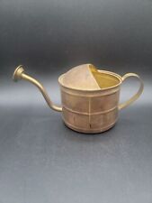 Vintage Small Brass Watering Can Hong Kong Has Patina Use for Plants or Decor picture