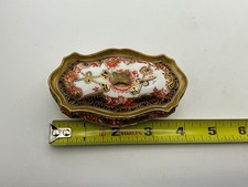 VTG Royal Crown Derby porcelain lidded trinket/dresser box  Imari pattern picture