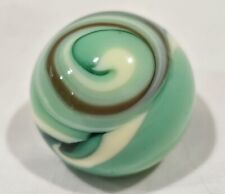Vintage Green & White Swirl Slag Glass Hot Rod Gear Shift Knob picture