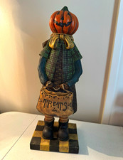 ESC Trading Co. 2002 Halloween Jack-o'-Lantern Resin Figurine 18