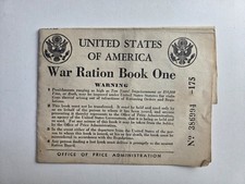 Set of 3 1940's Vintage War Ration Books from Wisconsin With Some Stamps picture