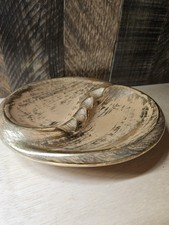 Vintage STANGL Pottery Mid Century Modern Granada Gold Ashtray 1950's Art Deco picture