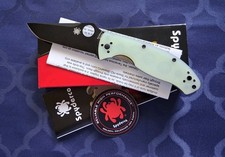 *NEW*🔥SPYDERCO Teacious Blade HQ Exclusive Black Tanto Blade & Jade G10 Handle  picture