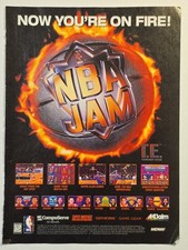 RARE Vintage 90s NBA Jam Ephemera Lot Ads, Reviews & Strategy Pages picture