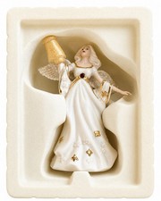 Lenox My Own Guardian Angel With Butterfly Rhinestone Porcelain Gold Figurine 5” picture
