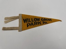Vintage Willow Grove Park PA Pennant Small SHIPS FREE IN THE USA picture