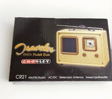 NOS Vintage Crosley Traveler Radio Model CR21 AM FM Radio NEW picture