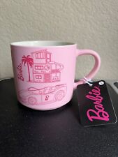 18oz Mattel Barbie Coffee Mug Pink STONEWARE Coffee Cup picture
