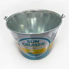 Sun Cruiser Iced Tea Vodka Costa Metal Ice Bucket Breweriana Collectible picture