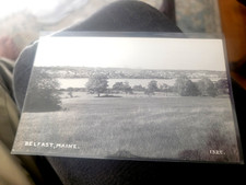 View Of Belfast Maine ME RPPC Real Photo Postcard Unposted picture