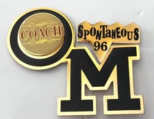 Vintage Odyssey of the Mind Coach Lapel Pin OM picture