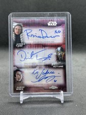 2026 Topps Chrome Star Wars Galaxy Triple Auto Huyang Sabine Wren Ahsoka Tano /5 picture