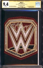 WWE #1 CGC SS 9.4 Hulk Hogan Signed Terry Bollea Championship Belt Variant picture