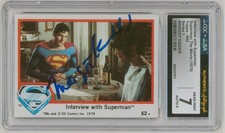 CGC JSA SS 7 SIGNED Margot Kidder Superman The Movie Photo Card 1978 Topps DC picture