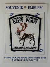 Vintage Grand Canyon Deer Farm Patch Williams Arizona Route 66 Caribou Souvenir picture