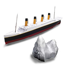 12” RMS Titanic Model, Titanic Toys For Kids, Model Titanic Toy, Titanic Ship picture