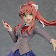 Doki Doki Literature Club Monika Figure School Uniform Anime Model Gift Toy picture