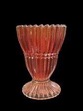 imperial marigold carnival glass File Vase Sugar Bowl 5” RARE   picture
