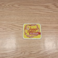 Vintage Schwans Delicious Ice Cream Patch Swan Logo Uniform Hat Jacket Delivery picture