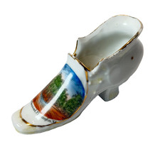 FLEMINGTON NJ NEW JERSEY Souvenir Porcelain Trinket CHINA ANTIQUE SHOE picture