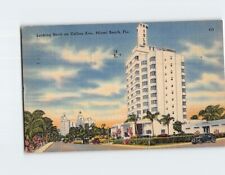 Postcard Looking North on Collins Ave. Miami Beach Florida USA picture