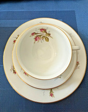 Vintage Rosenthal Selb Germany Winifred Pink Rose Gold Trim Porcelain China Set picture