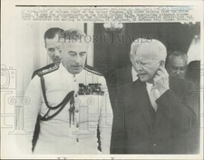 1962 Press Photo President Dwight Eisenhower & Earl Mountbatten, Washington picture