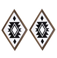 flangairy Aztec Wall Decor, Western Art Wood Southwestern Native American Boh... picture