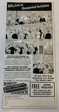 1936 HOHNER harmonicas ad ~ Unexpected Invitation picture