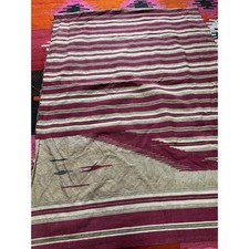 Vintage Traditional Handwoven Geometric Pattern Kilim Textile 80x56 inches picture