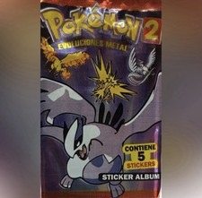 1 SEALED PACK ENVELOPE / 5 Stickers POKEMON Evolutions Johto 2022 PERU LUGIA picture