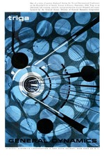 🌟 Triga Nuclear Reactor Poster - 1968 Vintage Ad Art - Hi-Res💎 24x36” picture