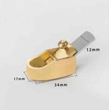 1pcs Brass body Planes durable luthier tools Steel Blade Convex Bottom 12mm picture