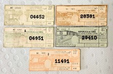 5 Billetes De Loteria -1967-republica De Cvb@ picture