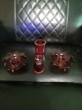 Vintage Red Candle Holders, Bell picture