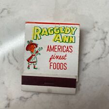 Vintage Raggedy Ann America's Finest Foods Collectable Matchbook picture
