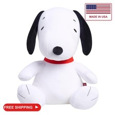Peanuts Large 2 lb Weighted Plush Snoopy, 12-inch Stuffed Animal, Kids Toys for picture