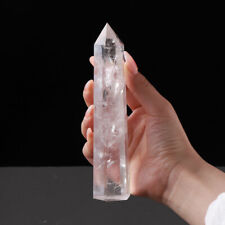 12-13cm Large Clear Quartz Crystal Point Natural Wand Reiki Healing Energy Gift picture