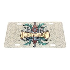 Walt Disney World Adventureland Magic Kingdom Tiki 1998 Metal License Plate picture