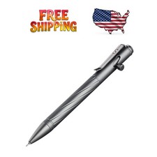 Durable Aluminum Bolt Action Pen with Stainless Steel Clip - Smoke Gray Finish picture